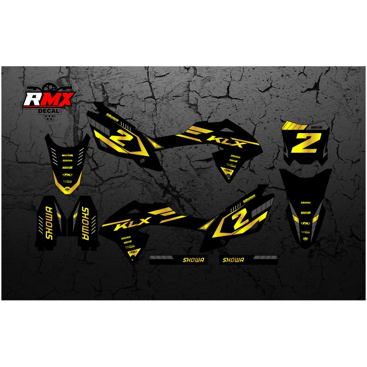 DECAL KLX BF FULLBODY (011) DEKAL STIKER KLX 150 BF/G/SE/NEW 2016 2017 2018 2019 2020 2021 2022 EMAS
