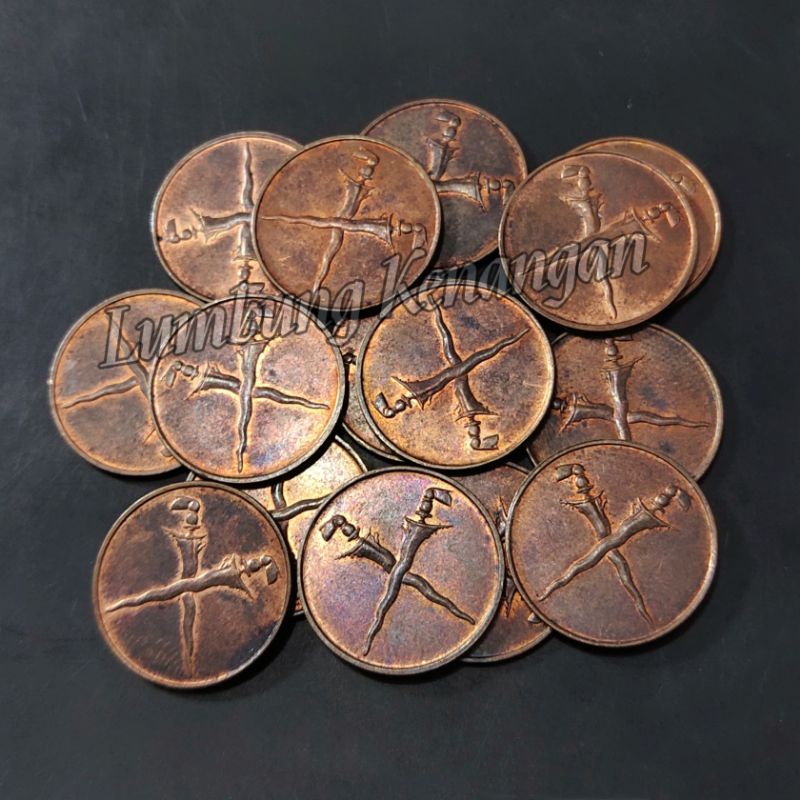 koin asing Malaya and British Borneo 1 cent keris 1962