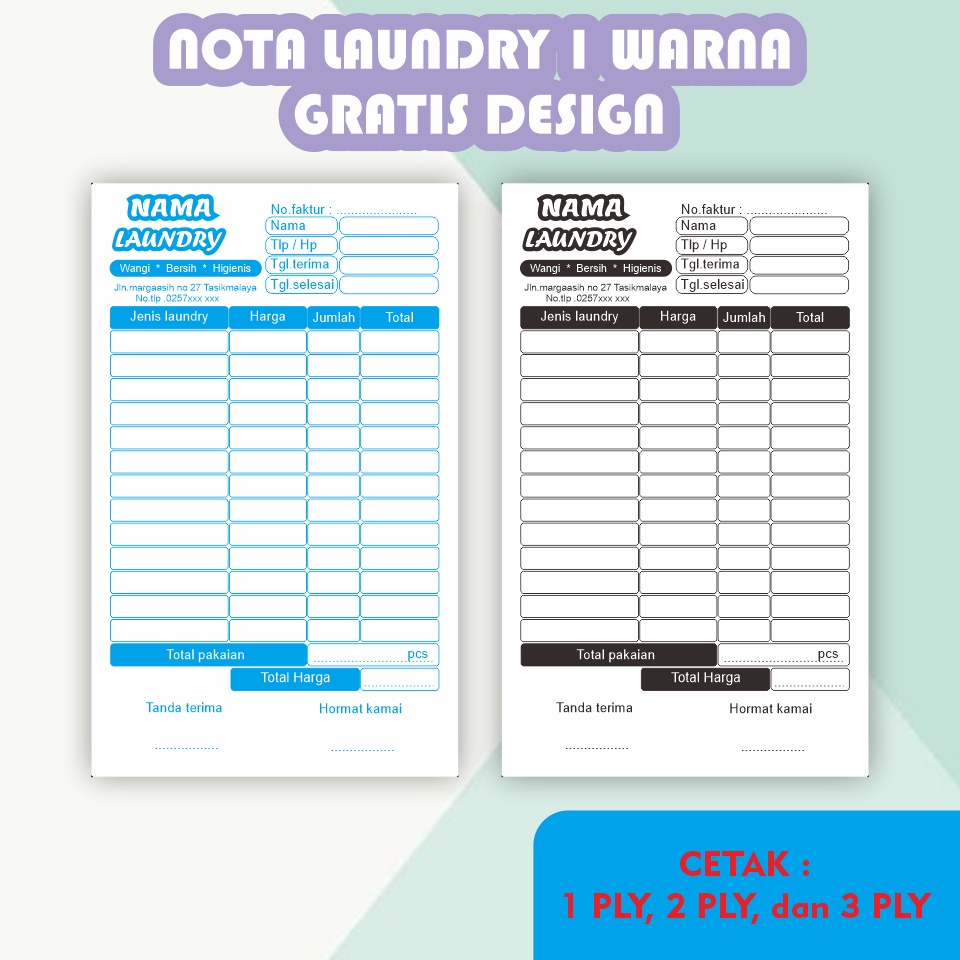 Harga Nota Laundry Terbaru Juli 2022 |BigGo Indonesia