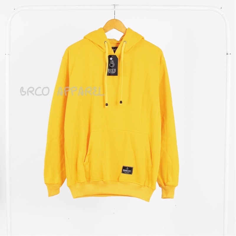 Sweater Hoodie Polos Hoodie Sweater Unisex Pria Wanita Orginal (BAYAR DI TEMPAT)-KUNING