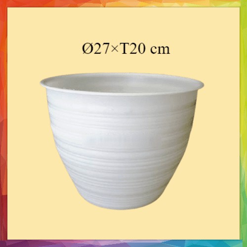 Pot guci 27, Pot tawon d27cm (putih)