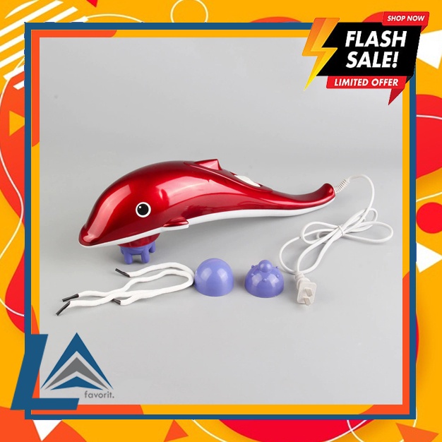 Alat Pijat Lumba Lumba 3in1 Dolphine Infrared Body Massager Alat Pijat Getar Elektrik Lumba-Lumba (L