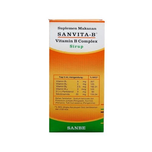 SANVITA B SYRUP 120 ML - Vitamin B Complex Sirup Kompleks Sanvita-B