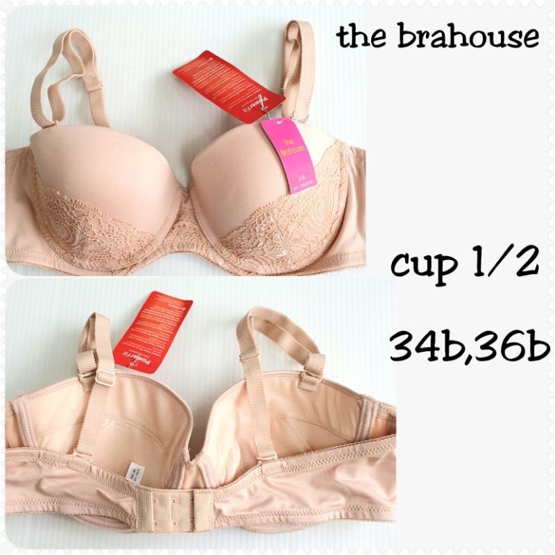 Bra busa tipis The Brahouse 742 - Cup Setengah (1/2) - Size 34B 36B