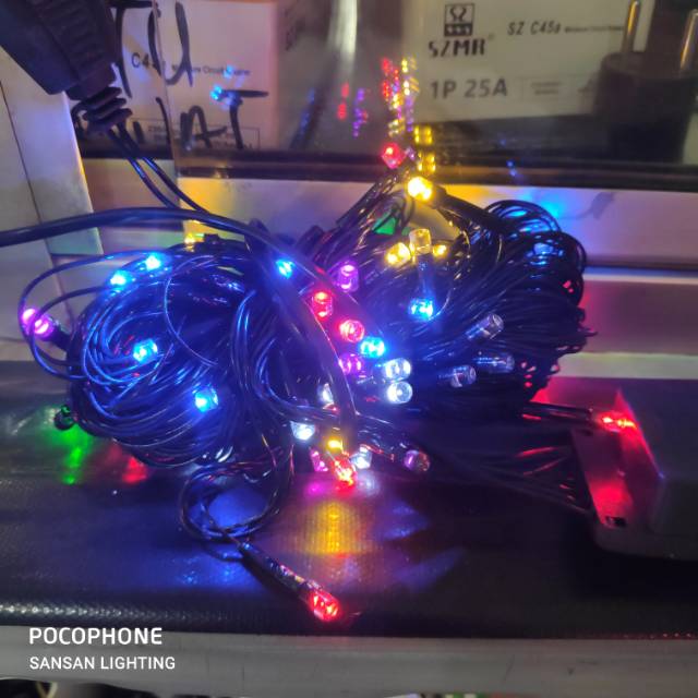 Lampu Natal Starlux 10 Yard 7 Warna