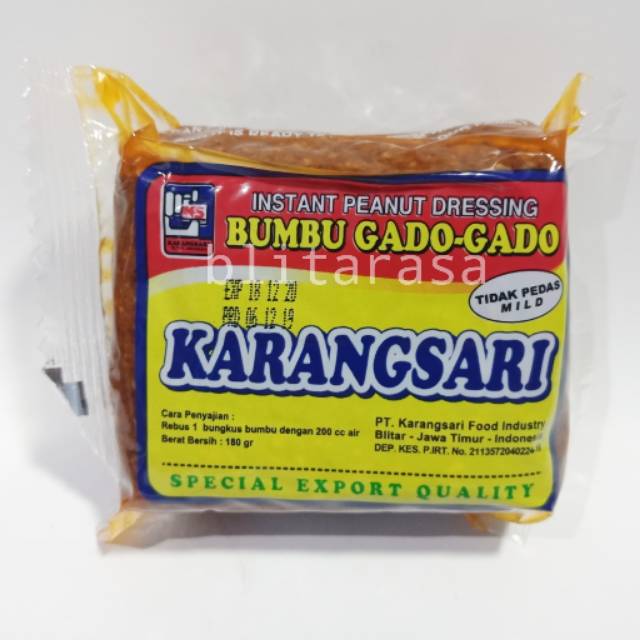 

BARANG BARU TIAP HARI Bumbu Gado Gado Karangsari Blitar Tidak Pedas 200 gram
