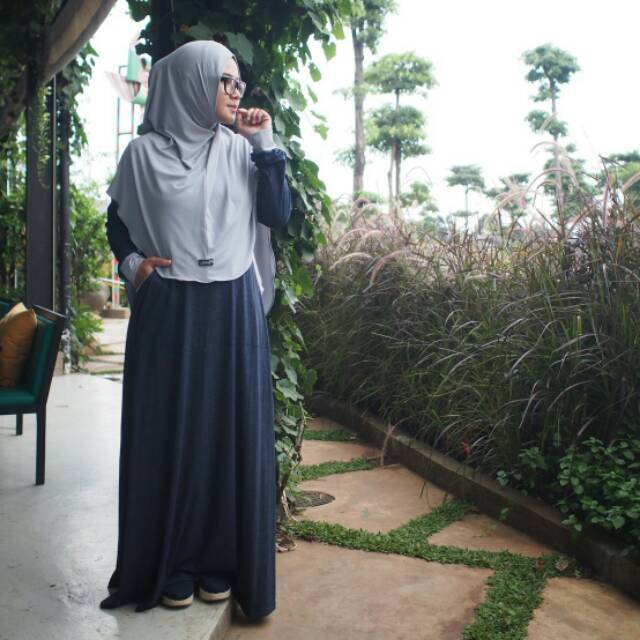 Gamis stripe halus ORI by UMMA