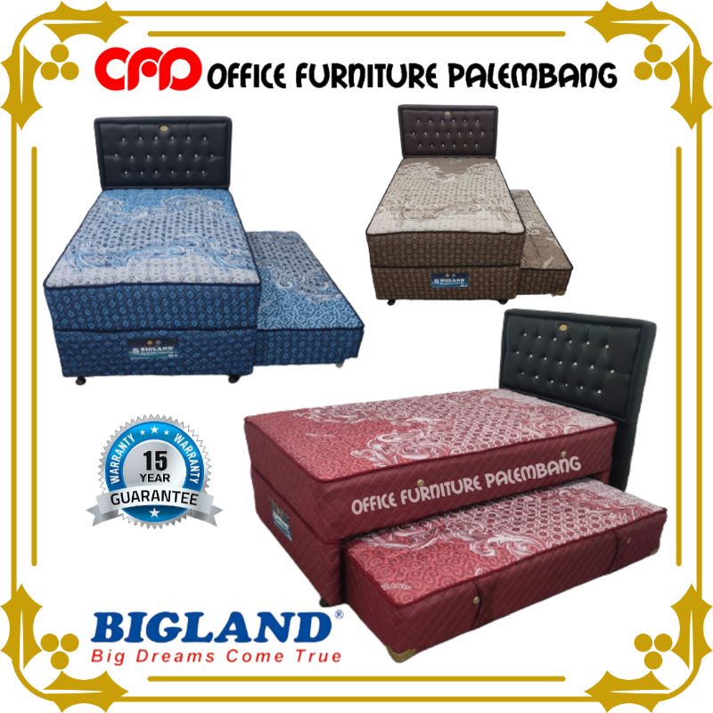 springbed 2in1 bigland reguler bed sorong matras kasur bed dorong original bigland