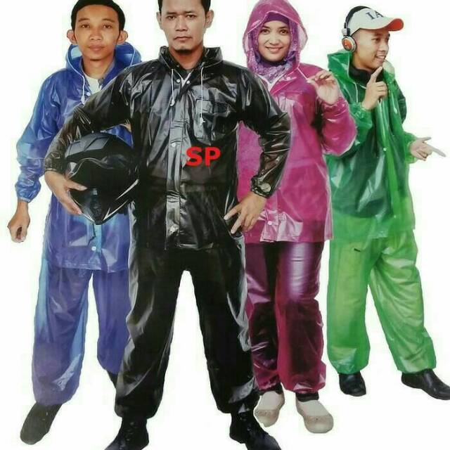 Plevia Jas Hujan Jaket Celana Transparan 700