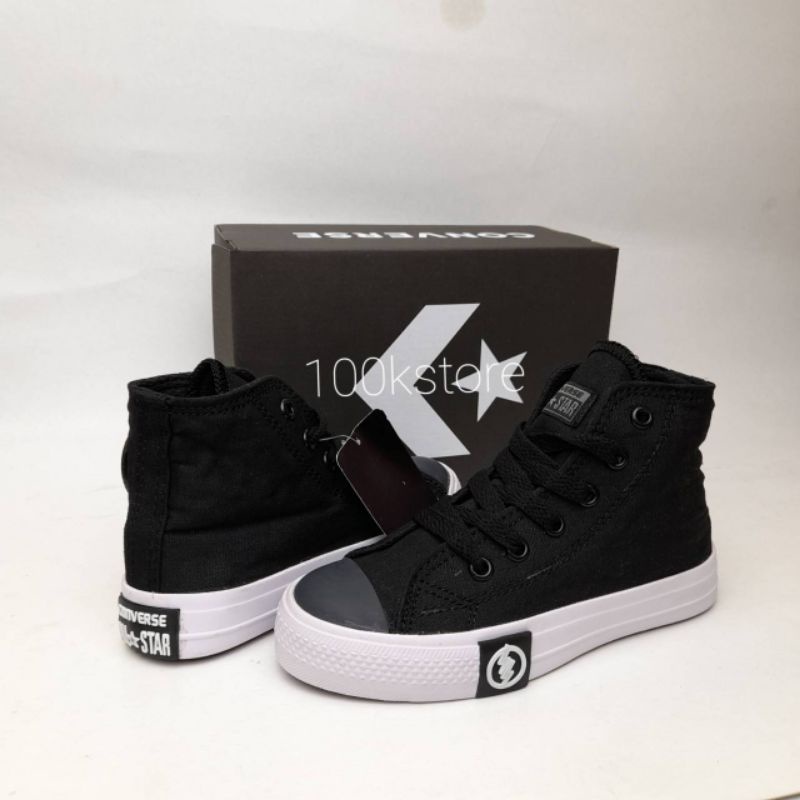 sepatu anak laki laki hitam putih high sepatu sekolah anak sepatu converse anak