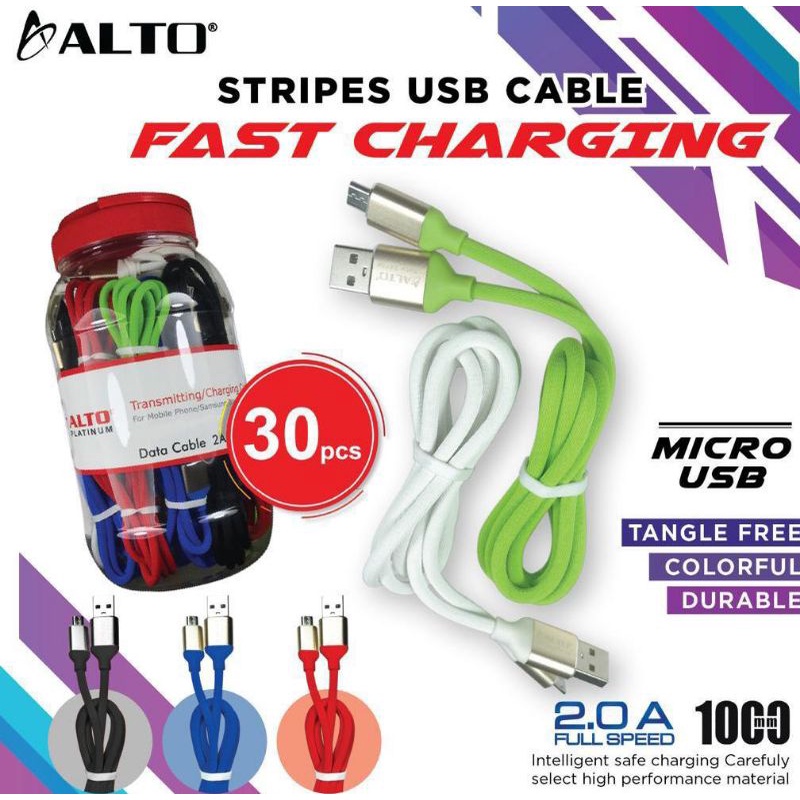 TALI CHARGER HP KABEL DATA HP STRIPES USB CABLE
