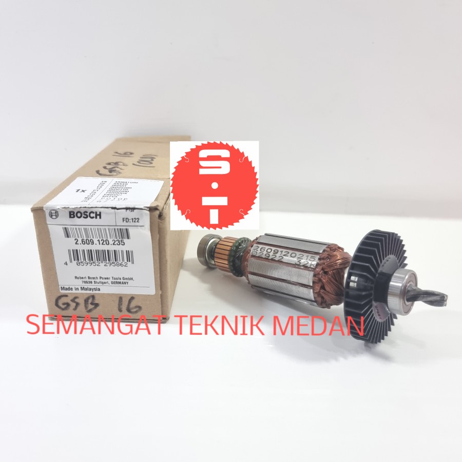 GSB16 GSB16RE ARMATURE ANGKER BOR DRILL 13MM LAMA OLD BOSCH GSB 16 RE