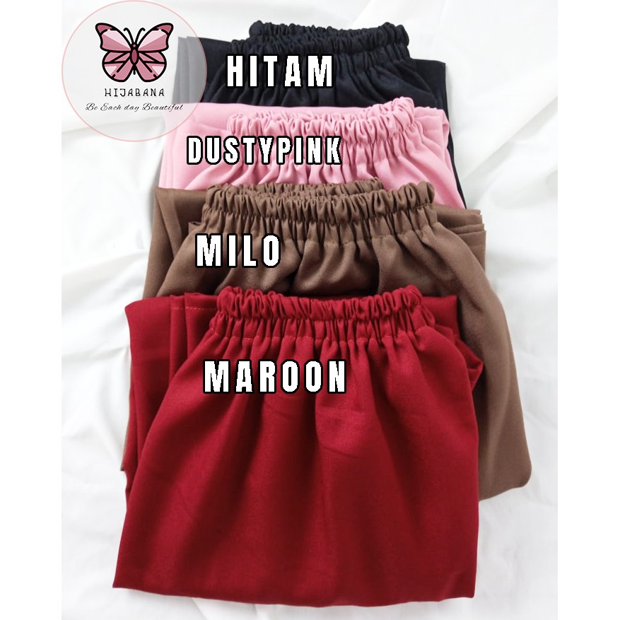 Rok Moscrepe Premium Tebal - Rok Polos Muslimah - Rok Panjang Moscrepe Mayung-4