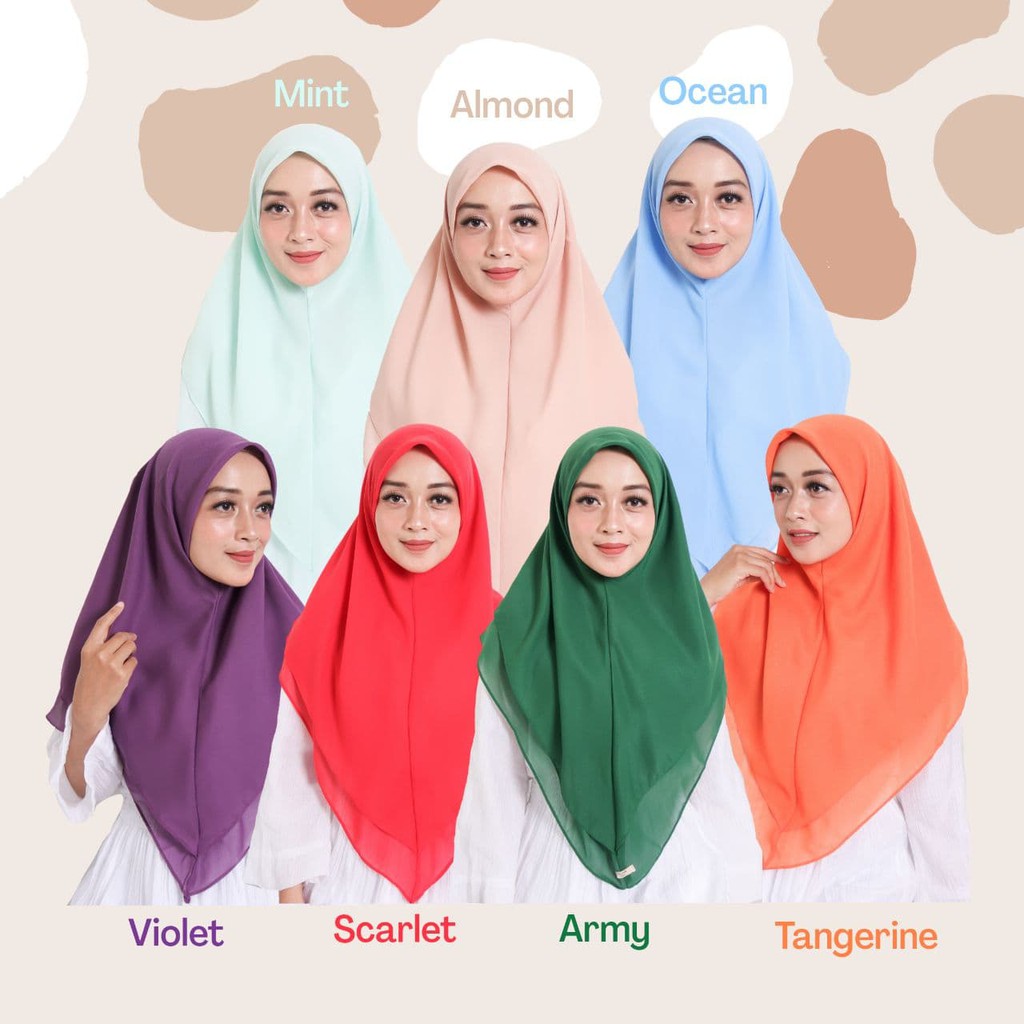 Rauna Hijab Mihrima Hijab Instan Murah Premium Berkualitas Hijab Instant Hijab Pashmina Syari Bergo