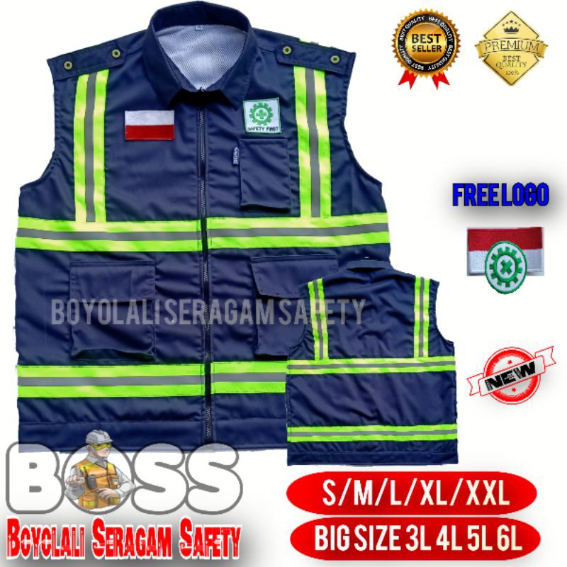 ROMPI SAFETY PROYEK BIRU DONGKER/ROMPI SAFETY KERAH FREE LOGO TERBARU