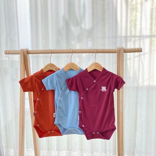 Cocopop Baby - Coco Kimono Baby Jumper ( 0 6 Bulan / 6 12 Bulan / 12 18 Bulan / 1 Tahun ) Baju Tidur Piyama Bayi Polos Kaos Katun Bayi Perempuan Laki Laki Cotton Baru Lahir Newborn