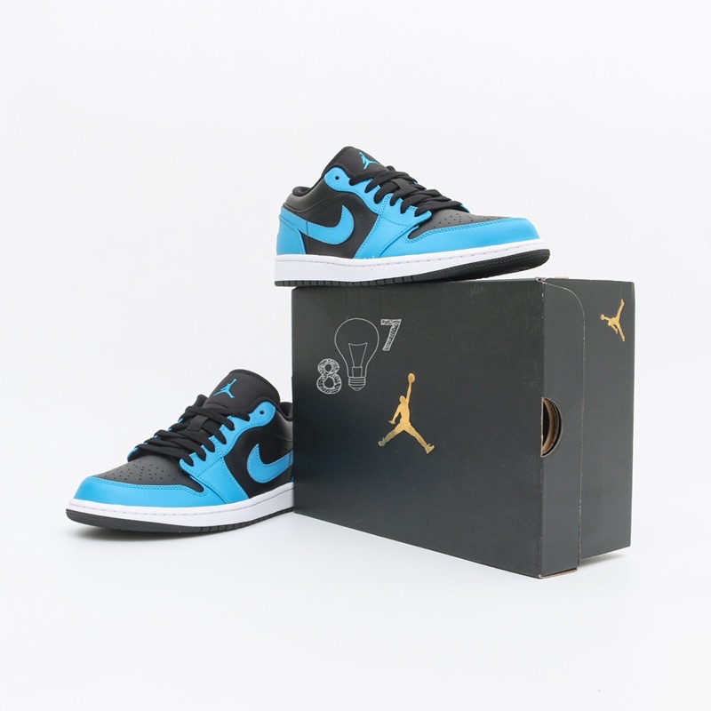 Air Jordan 1 Low Black Laser Blue