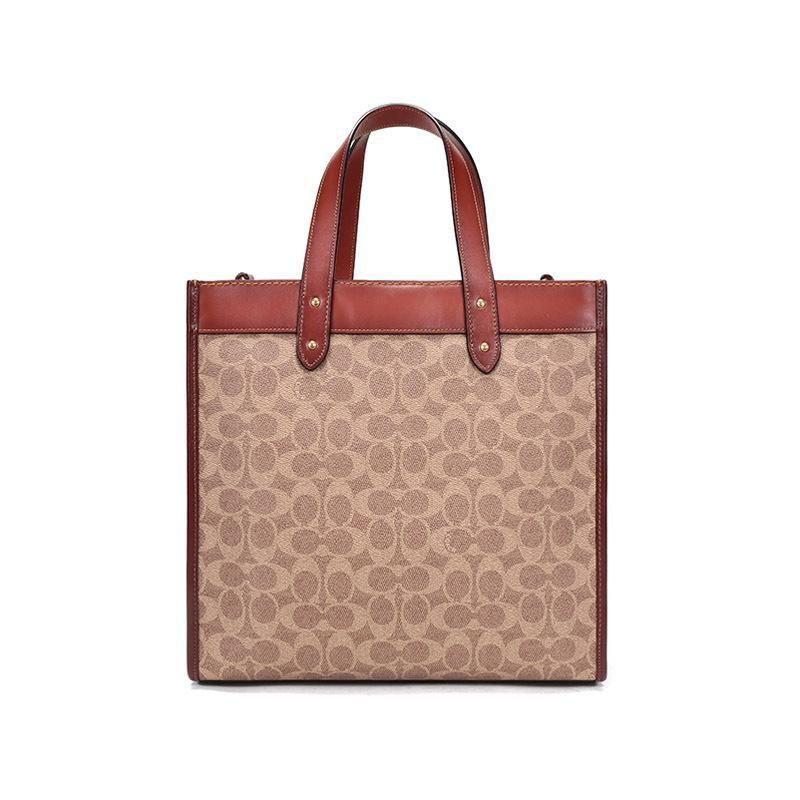 Coach Tote bag Hand Bag In Signature Canvas (0776)