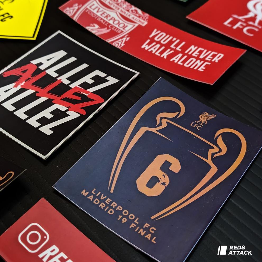 

[PRODUK N9M9C] STICKER PACK #1 Liverpool / YNWA 12pcs Stiker Vinyl Anti Air C9K