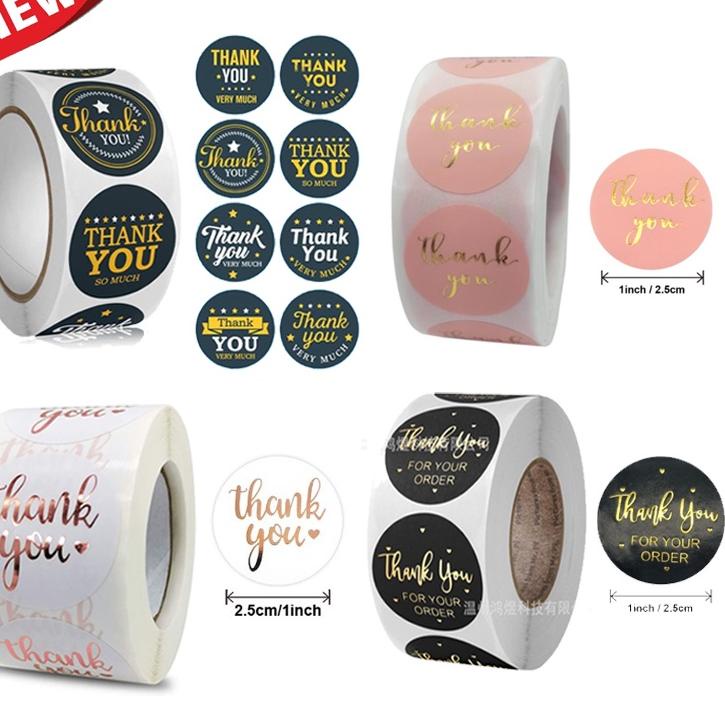 

Lagi Bagus--PREMIUM STICKER NEW DESIGN ROLL STIKER THANK YOU PREMIUM 2.5 CM 1 ROLL ISI 500 PCS