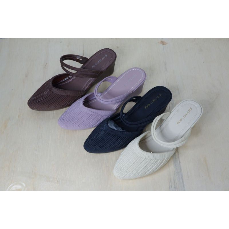 Sandal Jelly wedges wanita tinggi  porto lady BAT termurah pilih warna suka suka