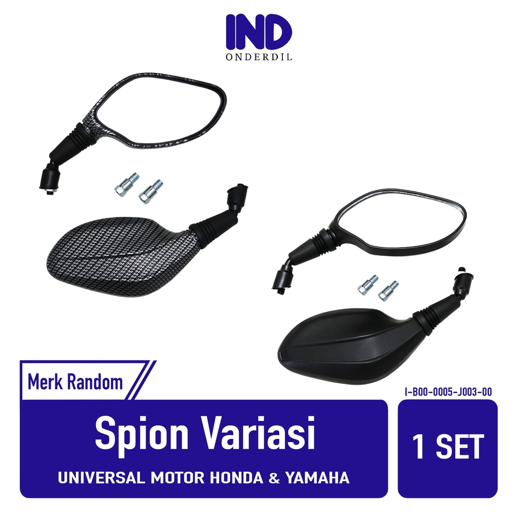 Spion-Sepion-Kaca Variasi Model Click-Klik Thailand Semua Jenis Motor Honda &amp; Yamaha Vario 125-150/Mio Lama-J-M3-Z-Soul-GT/Beat Karbu-Street-eSP-Sporty-FI/Scoopy/Spacy/PCX/NMAX/Aerox