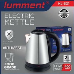 TEKO LISTRIK LUMMENT 2L - TEKO STAINLESS -TEKO HOTEL -PEMANAS AIR - TEKO PEMANAS AIR