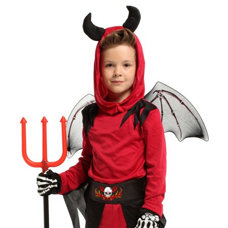 RED DEVIL VAMPIRE toddler boy costume halloween kostum drakula anak