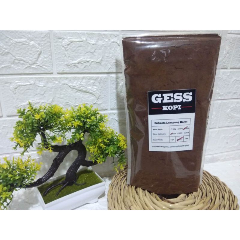 

Kopi Robusta Lampung Barat cap Gess Kopi @ 500 gr