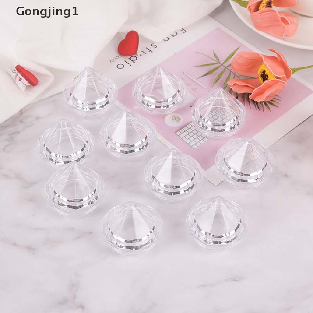 Gongjing1 10Pcs / Set Kontainer Kosong 5g Untuk Krim Wajah / Kosmetik