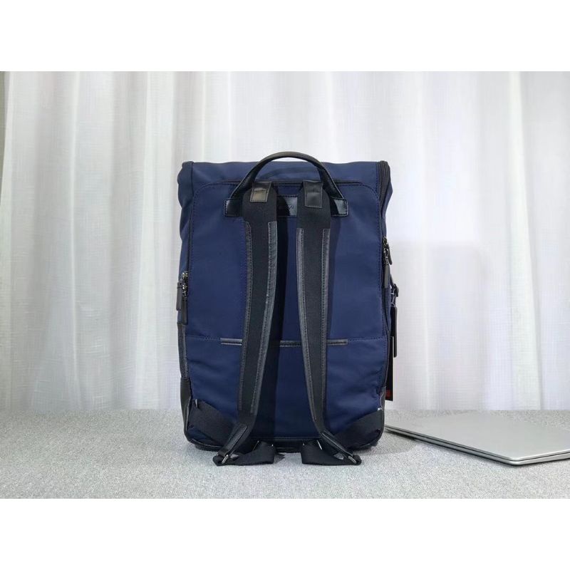 Tas Ransel Tumi Harrison Osborn Roll Top Navy Backpack Mirror Quality