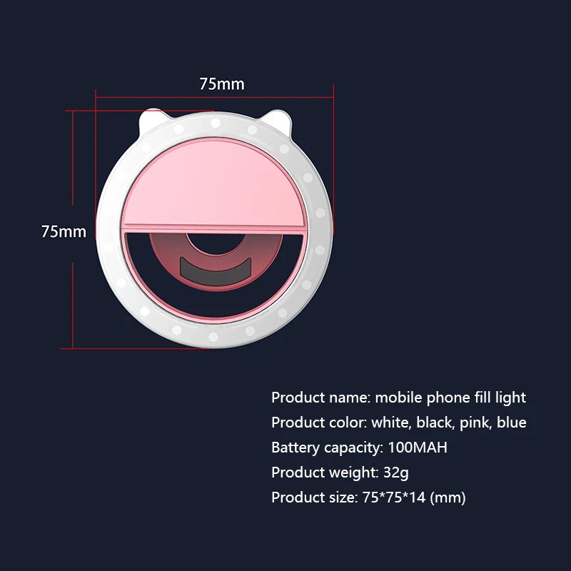 Lampu Selfie Ring Light LED / Kamera Smartphone Hp