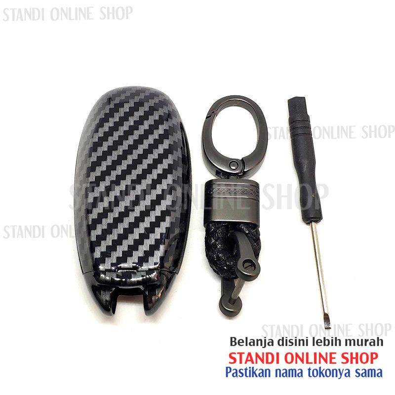 Cover Smartkey Sarung Kunci Carbon Suzuki New S-Cross Ignis Baleno