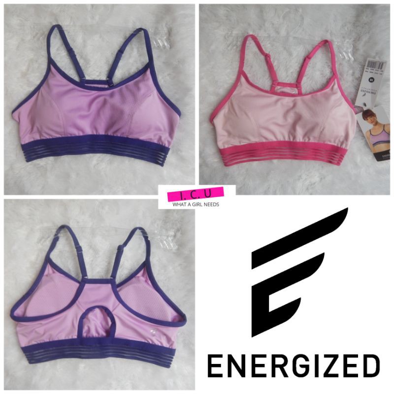 Sport Bra Pakaian Dalam Olahraga Wanita Activewear Original Energized by Pierre Cardin 201-1018 Size