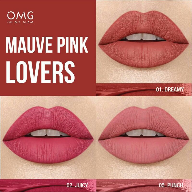 [ AURORA ] OMG Oh My Glam Matte Kiss Lip Cream 3.5g