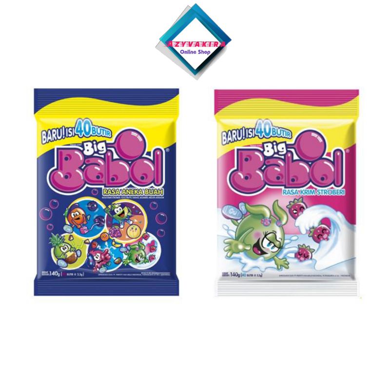 

Big Babol Strawberry Cream Pouch + Big Babol 5 Flavors Pouch