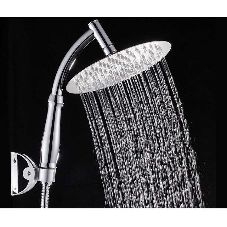 FatihShop Kepala Shower Mandi Rainfall Stainless Steel Round Shower - 201