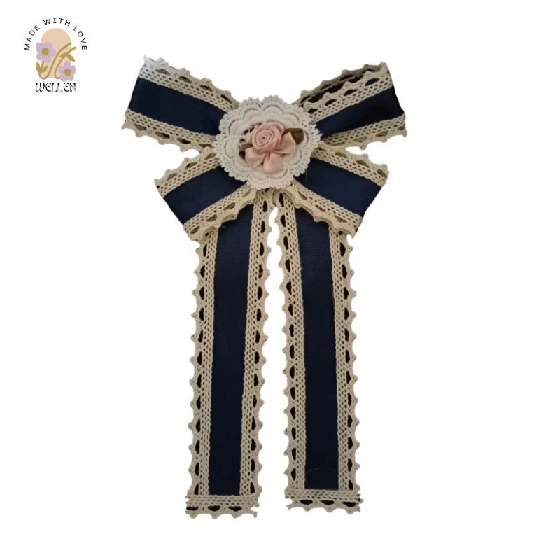 Charlotte Brooch || Premium Ribbon Brooch || Bross Pita Korea || Bross Pita Kawaii