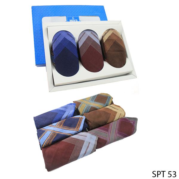 Sapu Tangan Pria Katun Kombinasi Warna - SPT 53