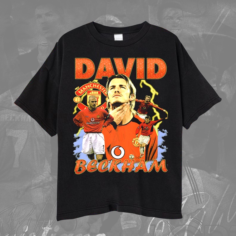 Manchester United Legend David BECKHAM T-shirt/Kaos Bola David Beckham Unisex