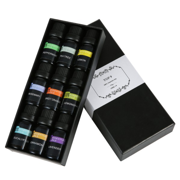Eighteen Pure Essential Fragrance Oils Minyak Aromatherapy Diffusers 10ml 9PCS - TOP9