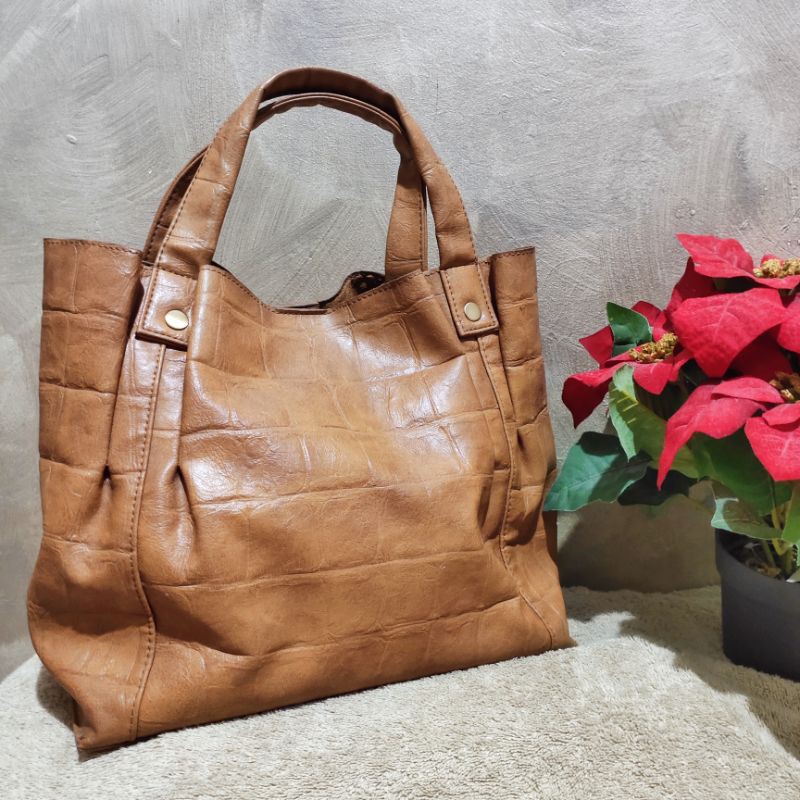 Calliope Shoulder Bag | Kulit Asli | Tas Bahu | COD