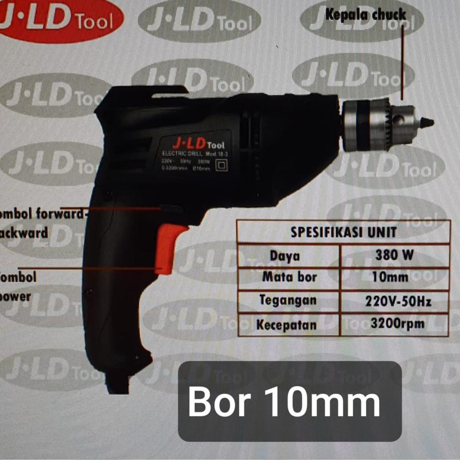 ➫ MESIN BOR LISTRIK UK. 10MM TIPE J10-3 by JLD Tools ✺