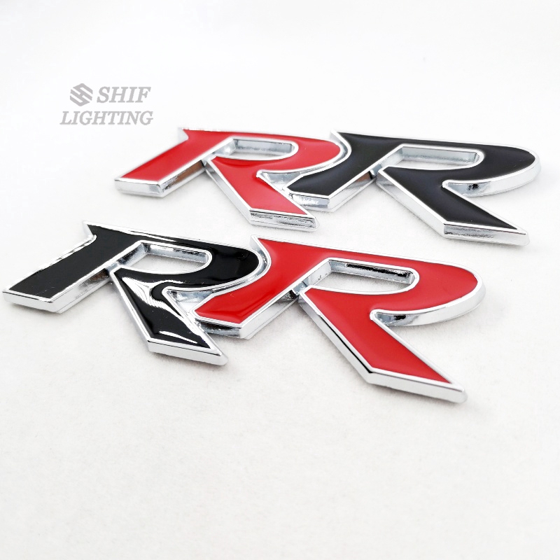 1x Logam RR Huruf Mobil Auto Hias Emblem Badge Decal Sticker RR Kinerja