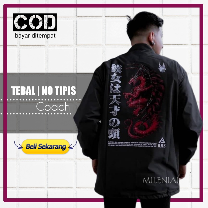 STALKER JAKET COACH JACKET PARASUT CJ ERIGO SALVIO HEXIA DISTRO SUKAJAN JAPAN STYLE PRIA ORIGINAL AN