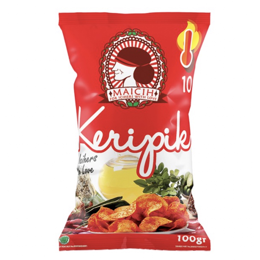 [TERMURAH!!] Keripik Maicih Hadap Samping 100 Gram