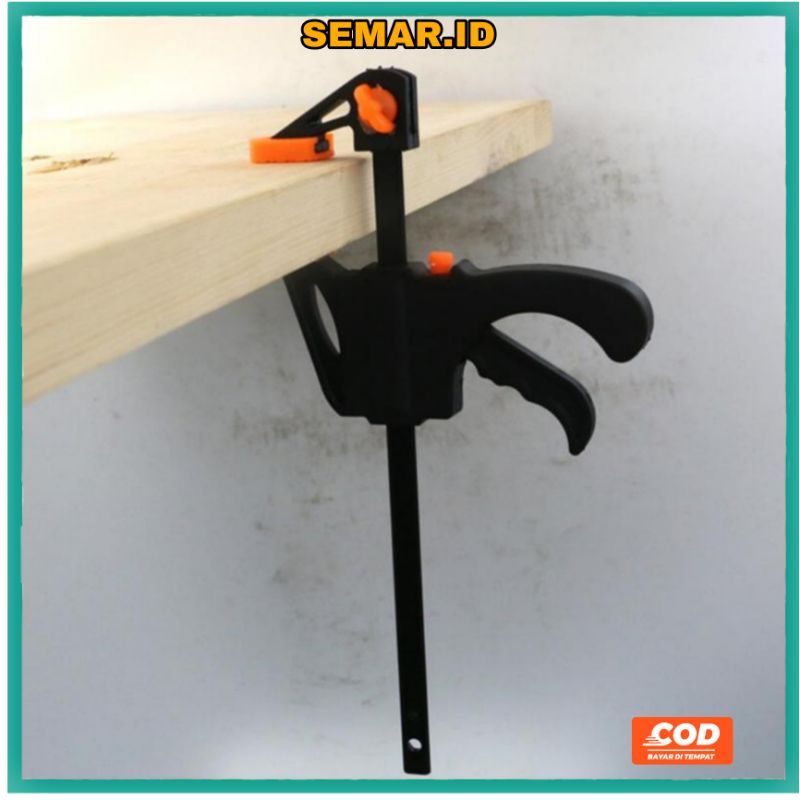 Speed Squeeze Ratcheting Clamp Penjepit Kayu Black