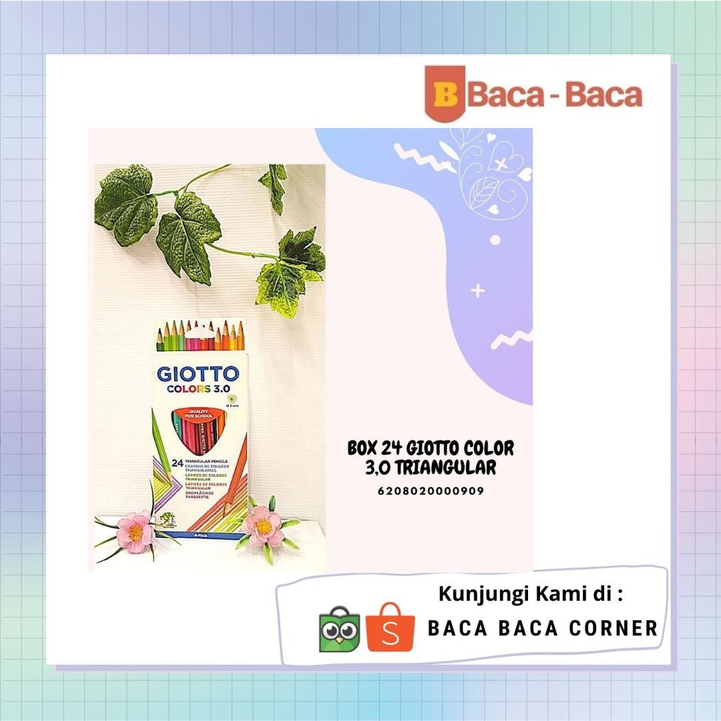 

BOX 24 GIOTTO COLOR 3,0 TRIANGULAR