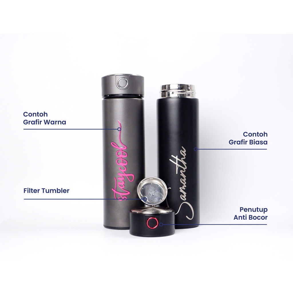 Tumbler Custom Giftlife Laser Grafir/Print Grafir Nama/Logo/Karakter Souvenir Tumbler/Promosi Murah