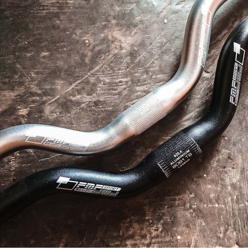 Stang Handlebar sepeda lipat MTB mid Riser 25.4 x 520 mm bahan alloy